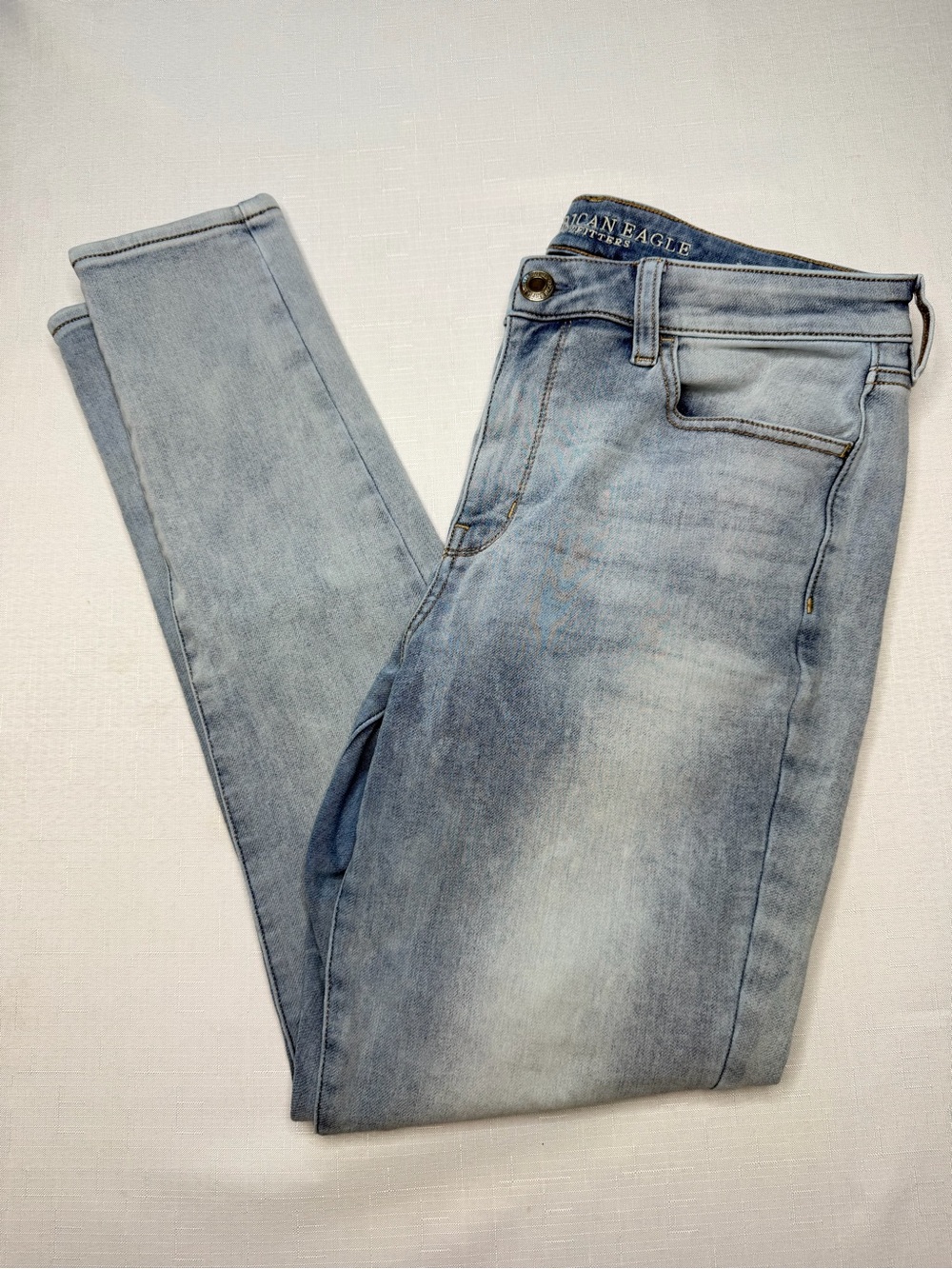 American Eagle Outfitters Super Stretch X Light Wash Jegging (12)